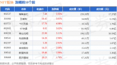 NFT板块5月14日涨113%海联金汇领涨主力资金净流入