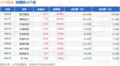 NFT板块5月29日涨202%四方精创领涨主力资金净流入